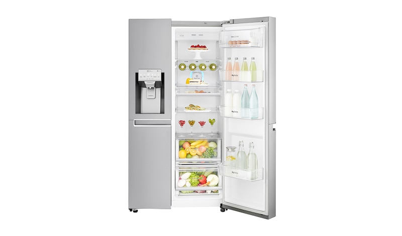 LG Réfrigérateur Américain | 601L | Compresseur linéaire | Total No Frost | Smart Diagnosis | Moist Balance Crisper | A+, LG GSL6671SC